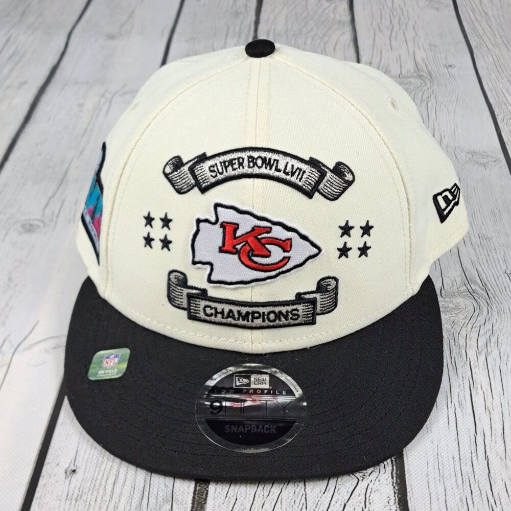 Kansas City Chiefs Hat Cap New Era 9Fifty Snapback Super Bowl LVII Locker Room